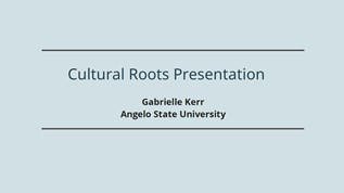 Cultural Roots Presentation at emaze Presentation