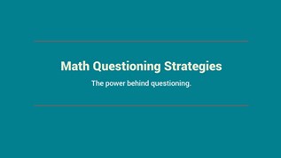 Math Questioning Strategies at emaze Presentation