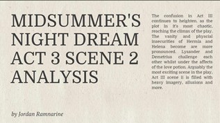 act 3 scene 2 midsummer night's dream analysis