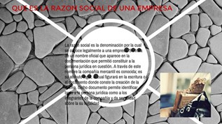 QUE ES LA RAZON SOCIAL DE UNA EMPRESA at emaze Presentation