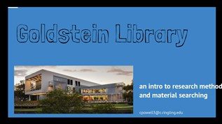 Goldstein Library at emaze Presentation