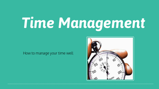 Time Management at emaze Presentation