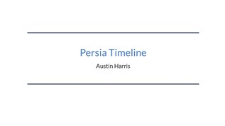 Persia Timeline At Emaze Presentation
