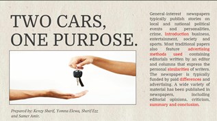 Two cars, One Purpose. at emaze Presentation