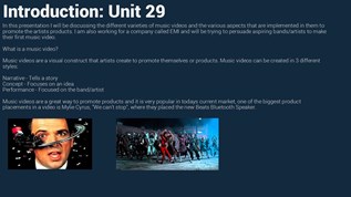 Introduction: Unit 29 at emaze Presentation