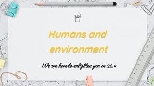 Human and the environment at emaze Presentation