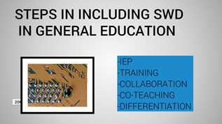 Steps in including SWD (Inclusion Final Project) at emaze Presentation