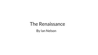 The Renaissance at emaze Presentation