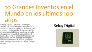 10 Grandes Inventos en el Mundo en los ultimos 100 años at emaze ...