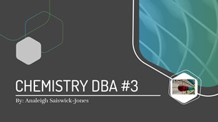 CHEMISTRY DBA #3 at emaze Presentation
