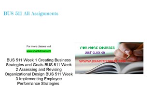BUS 511 Effective Communication - snaptutorial.com at emaze Presentation