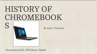 History of Chromebooks at emaze Presentation