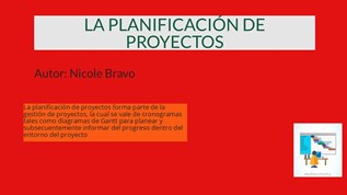 LA PLANIFICACIÓN DE PROYECTOS at emaze Presentation