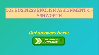 ashworth college business english assignment 4