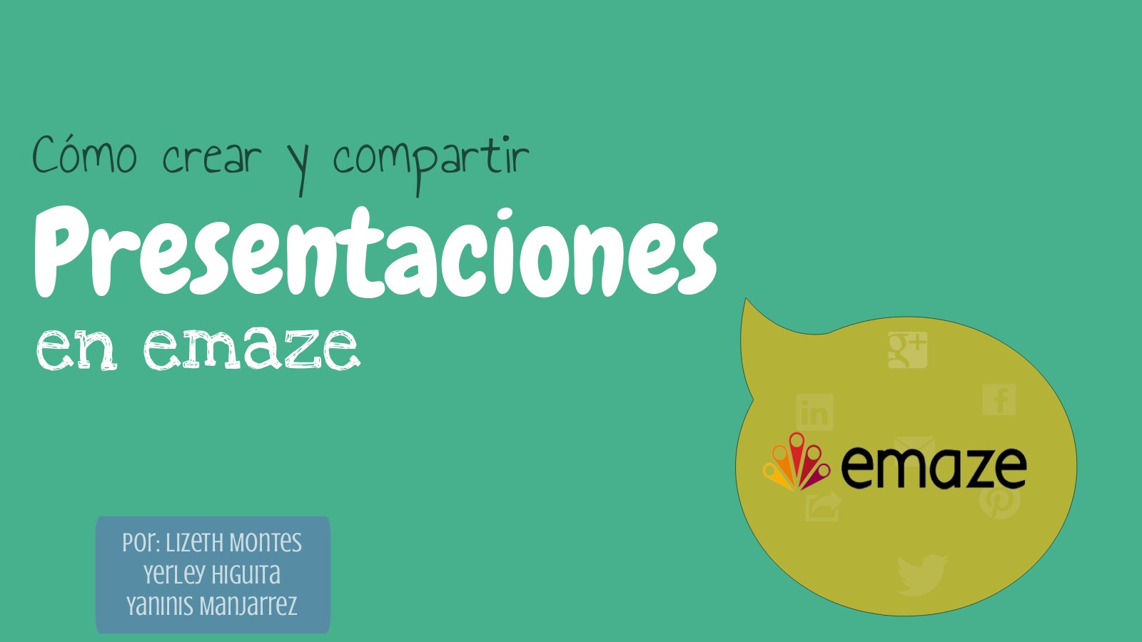 ¿como Crear Y Compartir Presentaciones En Emaze? On Emaze