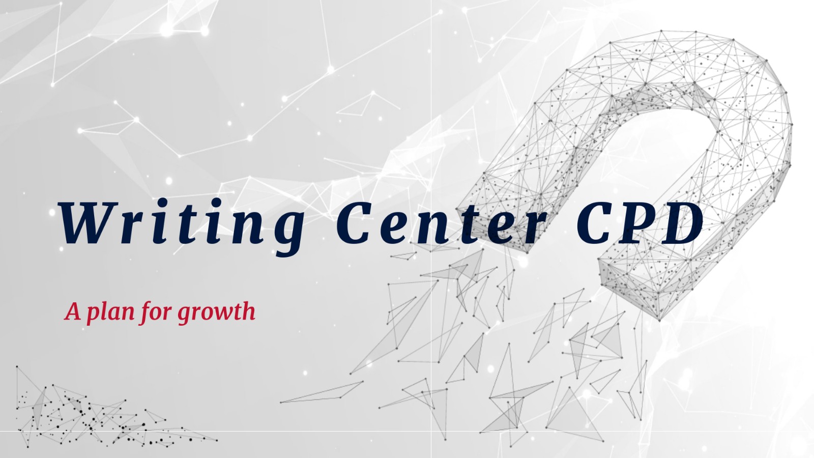 Writing Center CPD at emaze Presentation