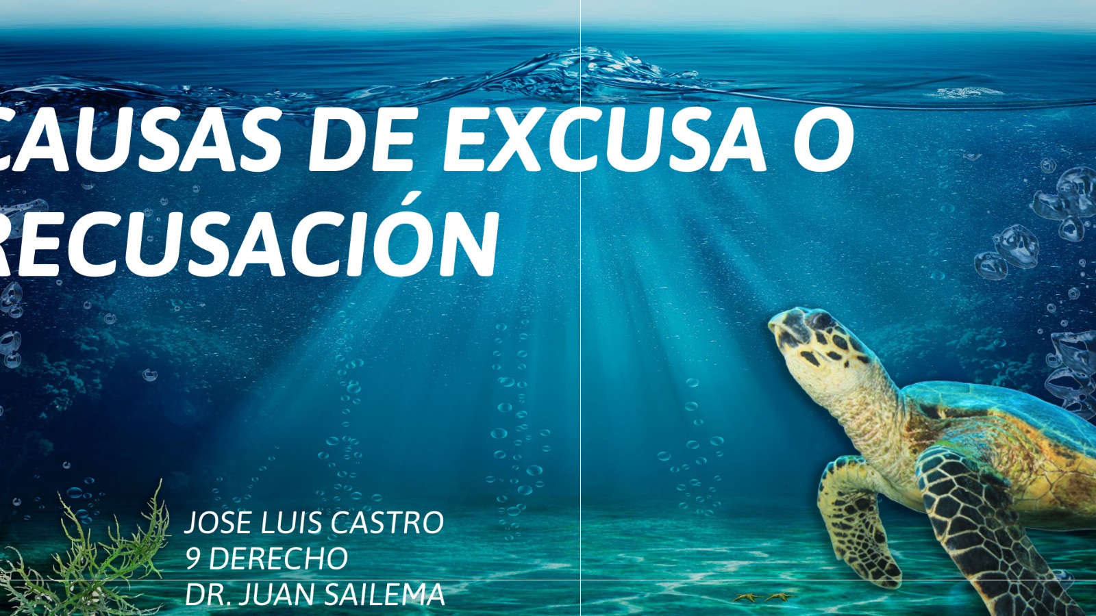 CAUSAS DE EXCUSA O RECUSACIÓN at emaze Presentation