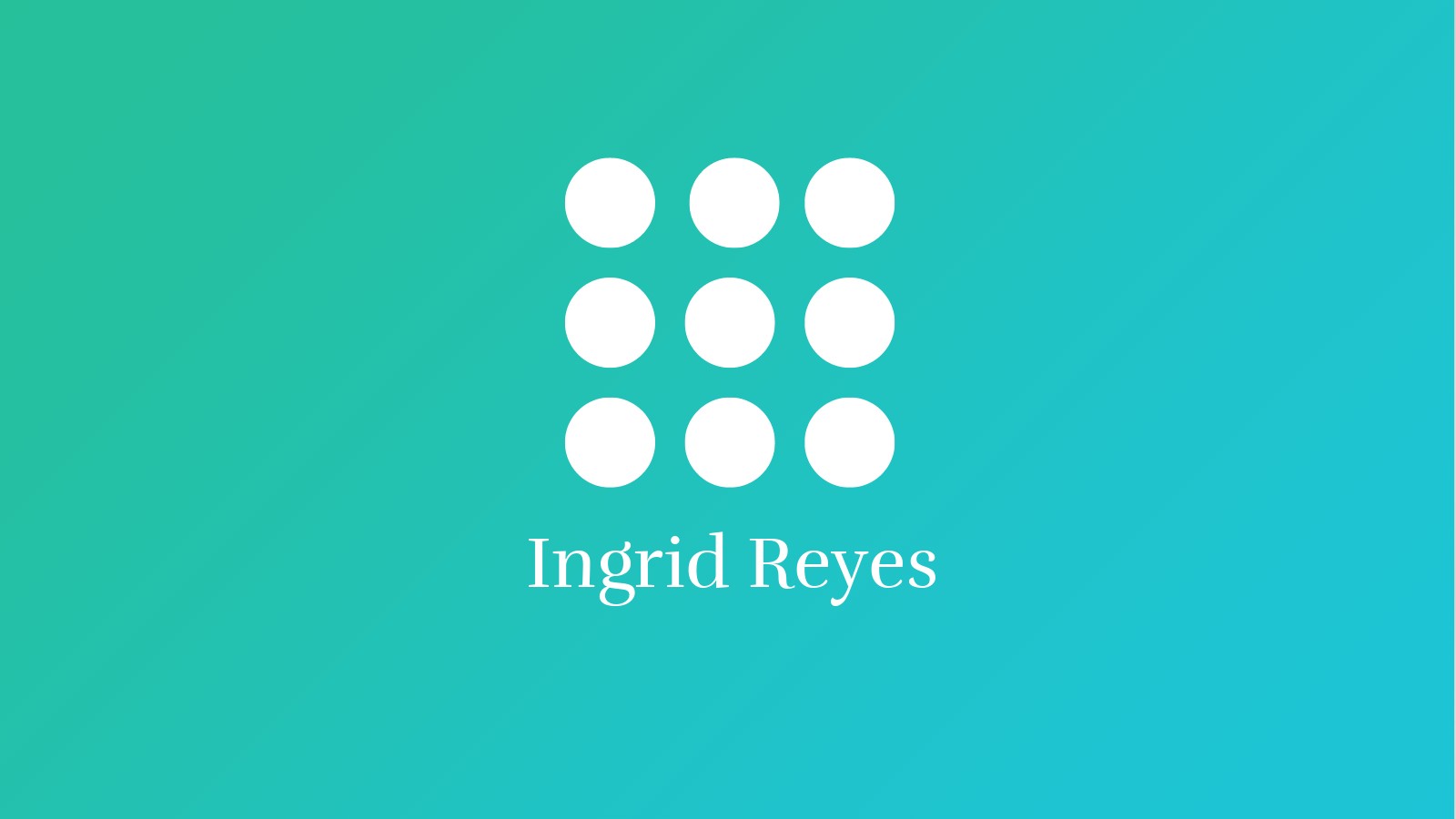 Ingrid Reyes at emaze Presentation