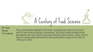 A century of food science at emaze Presentation