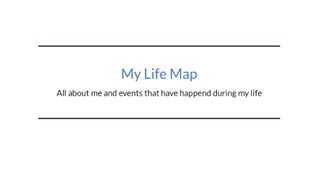 My Life Map at emaze Presentation