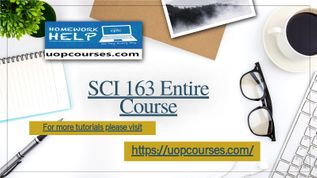 SCI 163 Entire Course at emaze Presentation