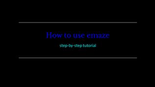 emazing tutorial at emaze Presentation