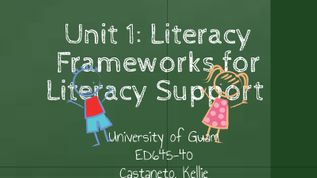 Unit 1: Literacy Frameworks for Literacy Support at emaze Presentation