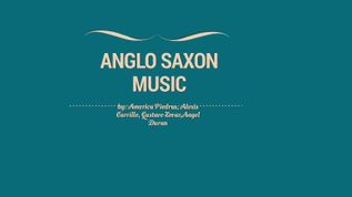 anglo saxon music at emaze Presentation