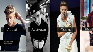 Justin Bieber at emaze Presentation