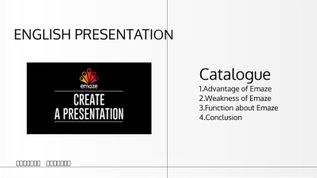 English Presentation At Emaze Presentation