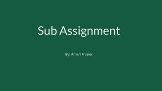 Sub Assignment at emaze Presentation