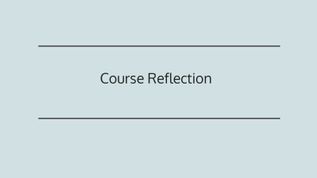 Course Reflection at emaze Presentation
