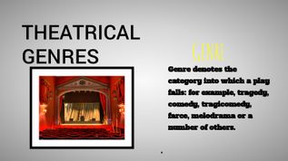 Theatrical GENRES at emaze Presentation