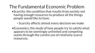 The Fundamental Economic Problem at emaze Presentation