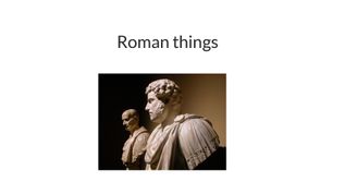 Roman things at emaze Presentation