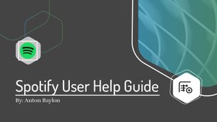 Spotify User Manual at emaze Presentation