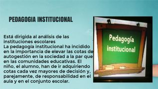 Pedagogia Institucional at emaze Presentation