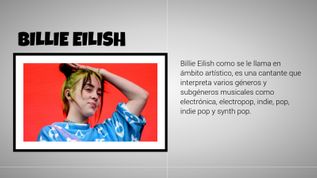 BILLIE EILISH at emaze Presentation