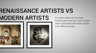 Renaissance Artists Vs Modern Artists at emaze Presentation