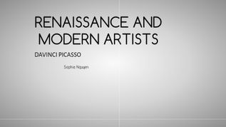 Renaissance and Modern Artists at emaze Presentation