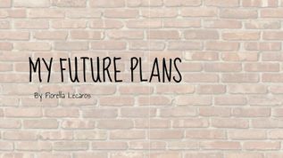 Презентация my future plans