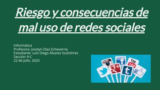 Riesgos y consecuencias del mal uso de las redes sociales at emaze ...
