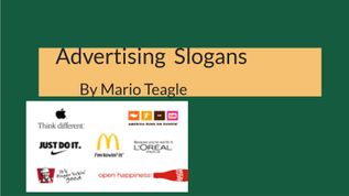 Advertising slogans by Mario Teagle at emaze Presentation