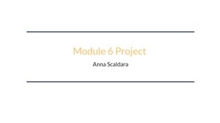 Module 6 Project at emaze Presentation