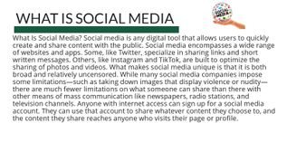 Social media advantages and disadvantages at emaze Presentation