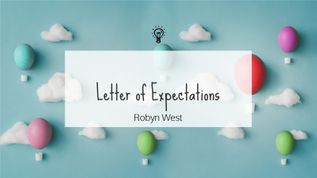 Letter of Expectations at emaze Presentation
