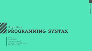 Programming Syntax on emaze