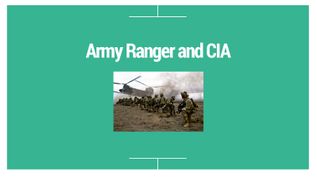 Army Ranger and CIA at emaze Presentation