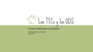Las TICs y los ODS at emaze Presentation