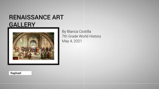 Renaissance Art at emaze Presentation